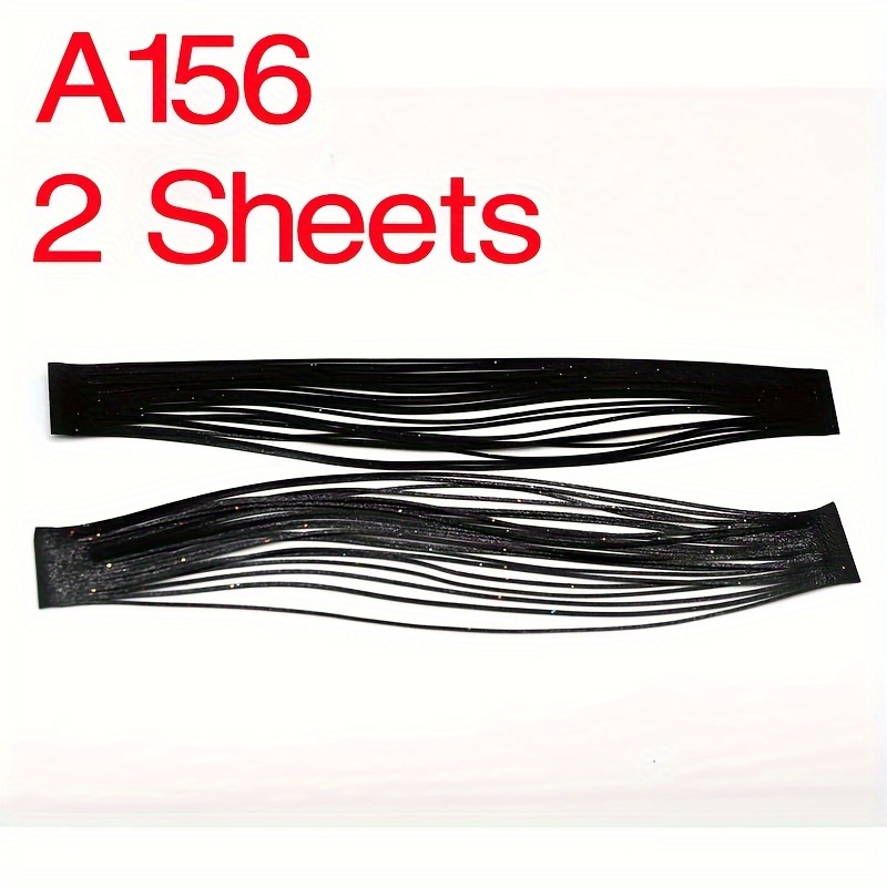 TEMU 2 Fogli / Sacchetto Esca Barba Piombo Testa Amo Jig Nastro in Silicone Patchwork Multicolore Gonna in Silicone Nastro
