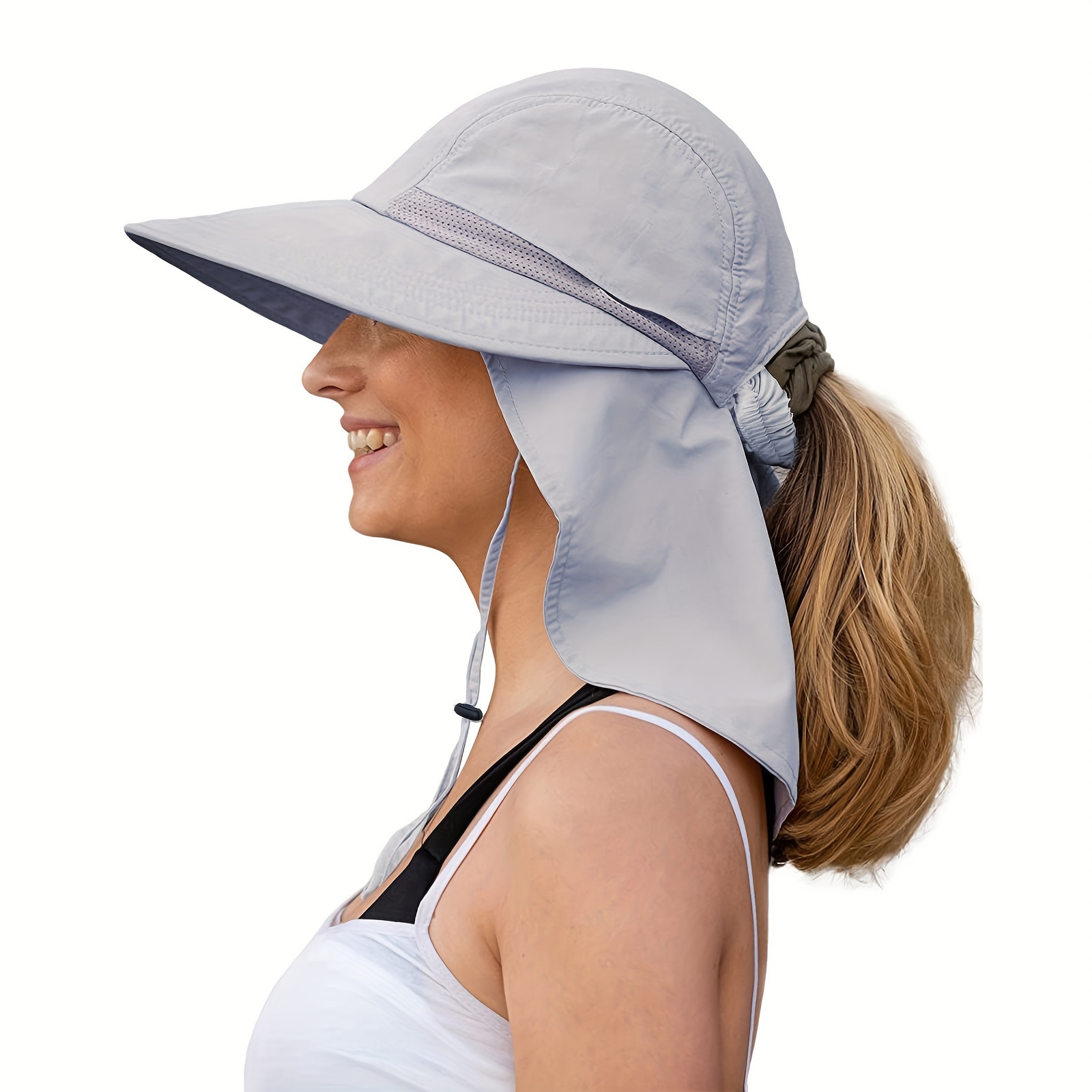 Fishing Hat Sun UV Protection UPF 50+ Sun Hat Bucket Summer Men Women Large  Wide Brim Hiking Outdoor Hats-Light Grey