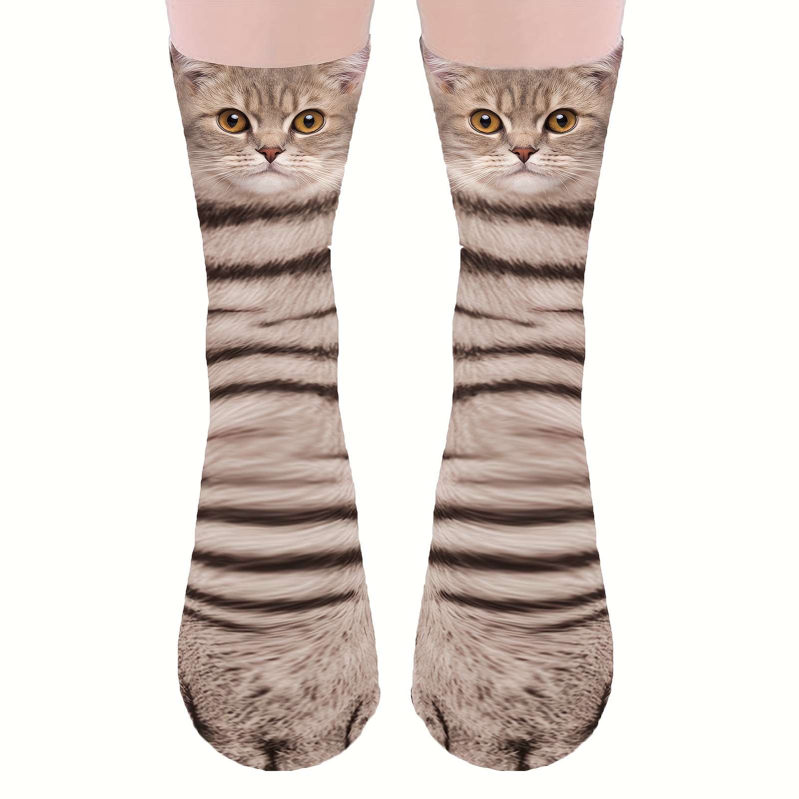 

Funny Animal Paw Socks Crazy Novelty 1 Pair Cat Claw Socks Christmas Stocking Stuffers 3d Newest Cat Gray Paw Socks For Men Women White Elephant