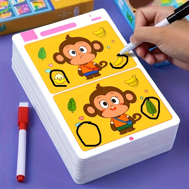 

Jeu de 2 Stylos Puzzles Éducatives Amusantes Jeunes de 3 à 6 Ans - Entraînement et Réflexion, Jeu de d'Enseignement Précoce