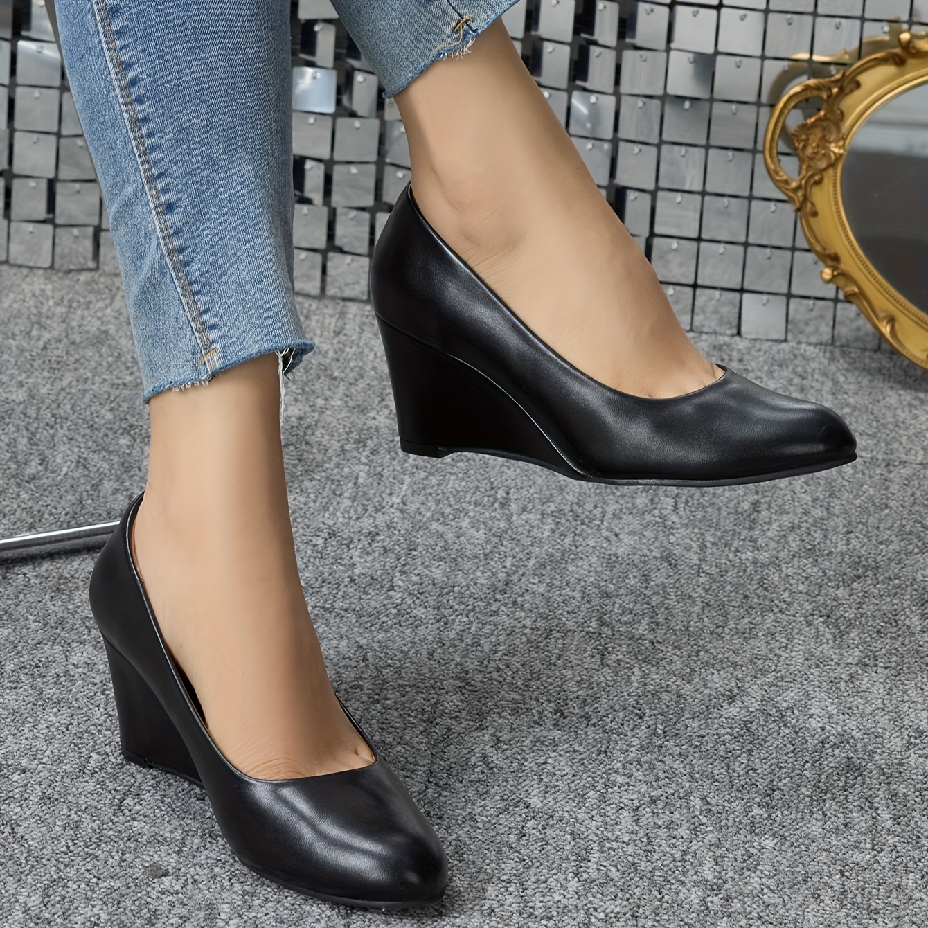 vintage versatile womens wedge shoes women shoes temu - Temu Chile