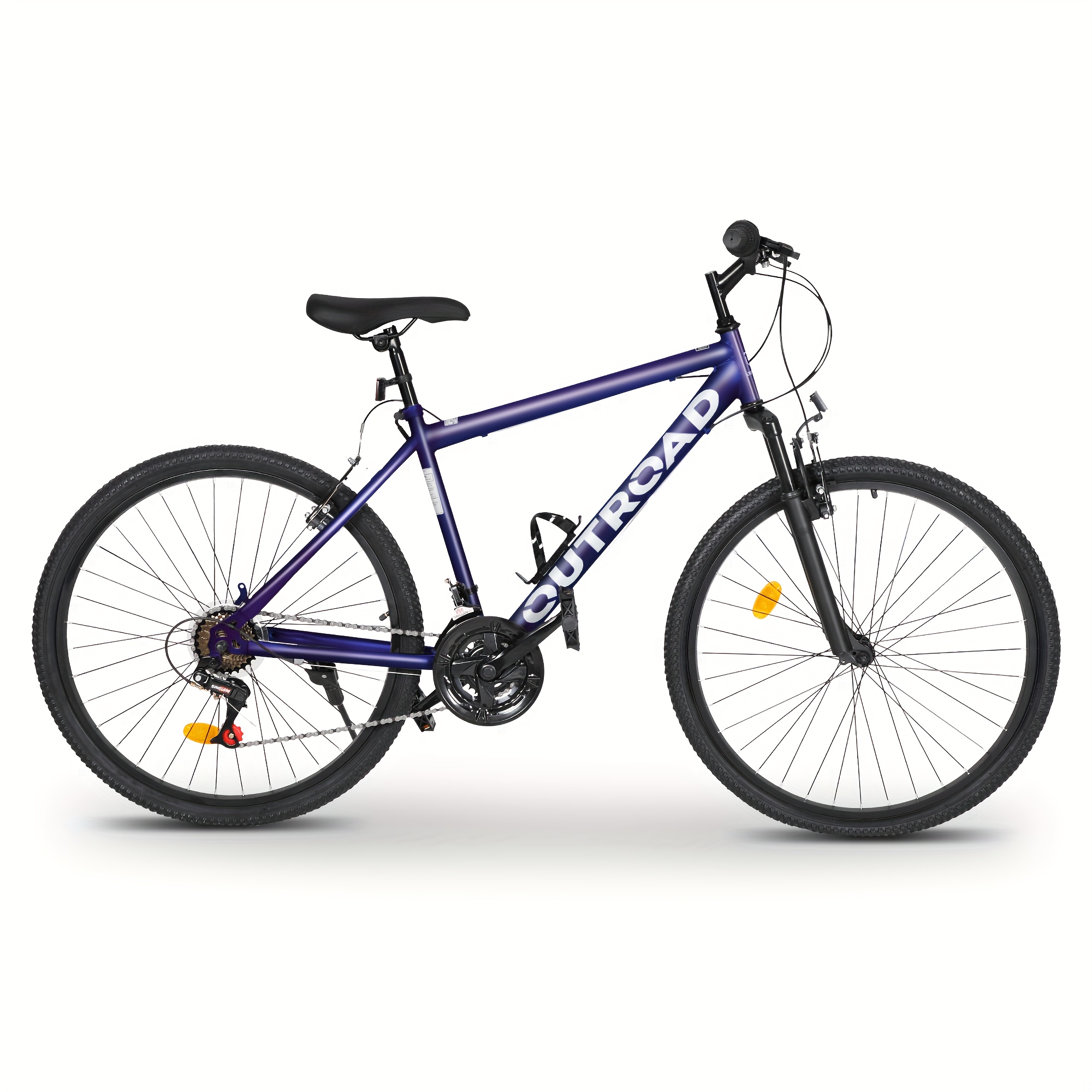 26-inch Mountain Bike, 7-speed Aerospace-grade Frame, Front Suspension/v-brakes, Adjustable Ergonomic Seat, Unisex Adult Fit, Quick Assembly, Multiple Colors