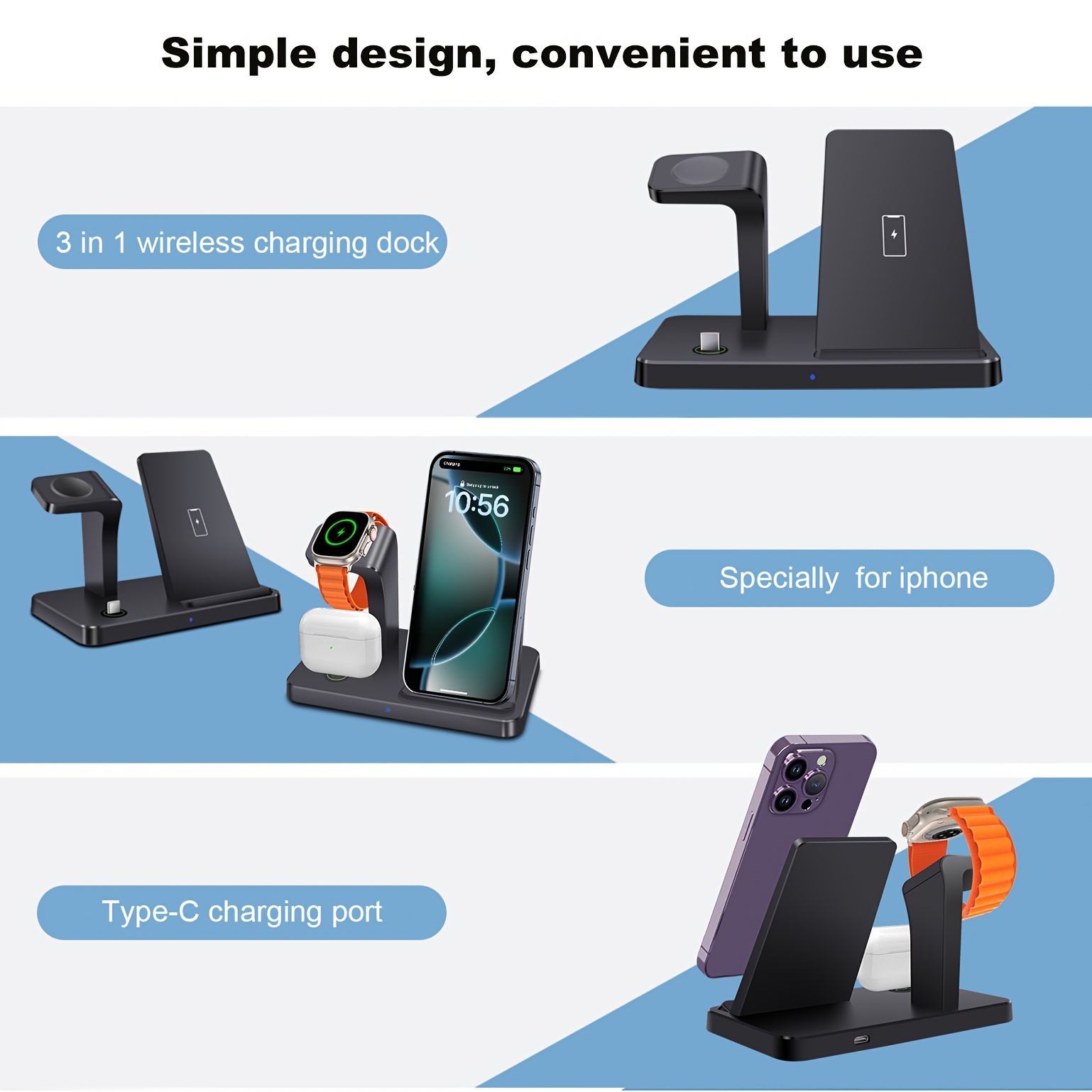 fast charging station iphone 16 15 plus pro max 14 13 12 11 Temu