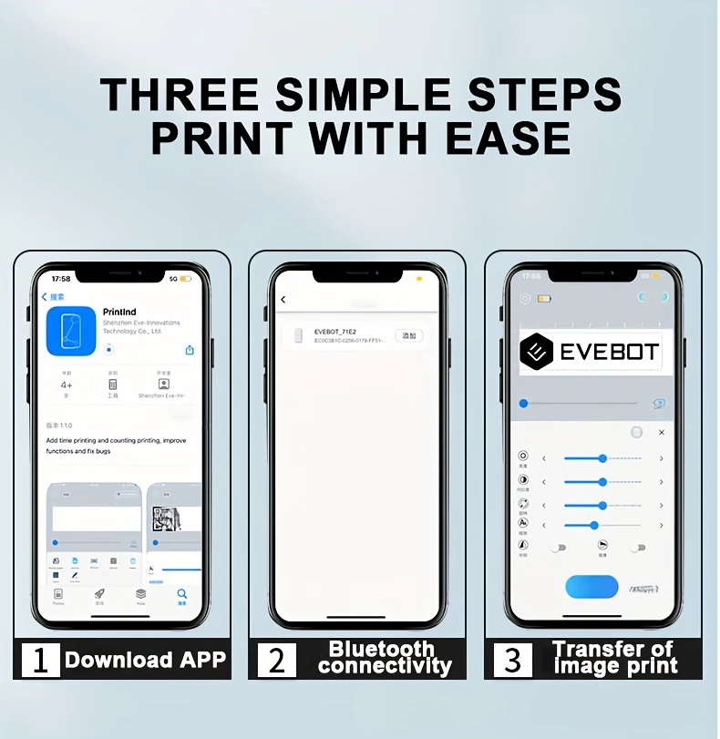 1 set printpods mini handheld label printer mini wireless intelligent printer logo barcode creative diy tattoo printer christmas halloween sticker patterns details 6