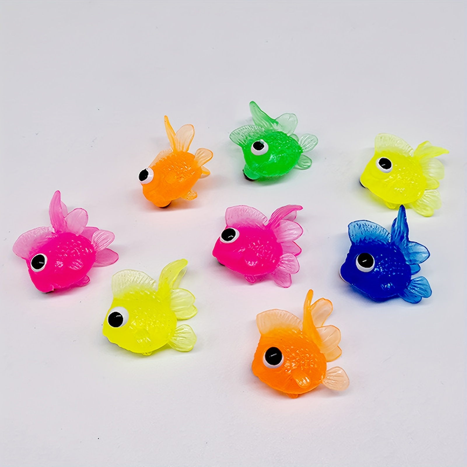

30pcs Tiny Goldfish Toy Fish Figure Play Set Artificial Moving Floating Colorful Fake Fish Random Color For Party Favors Mini Squishes Toys, Birthday Gift, Classroom Prizes, Goodie Bag Stuffers