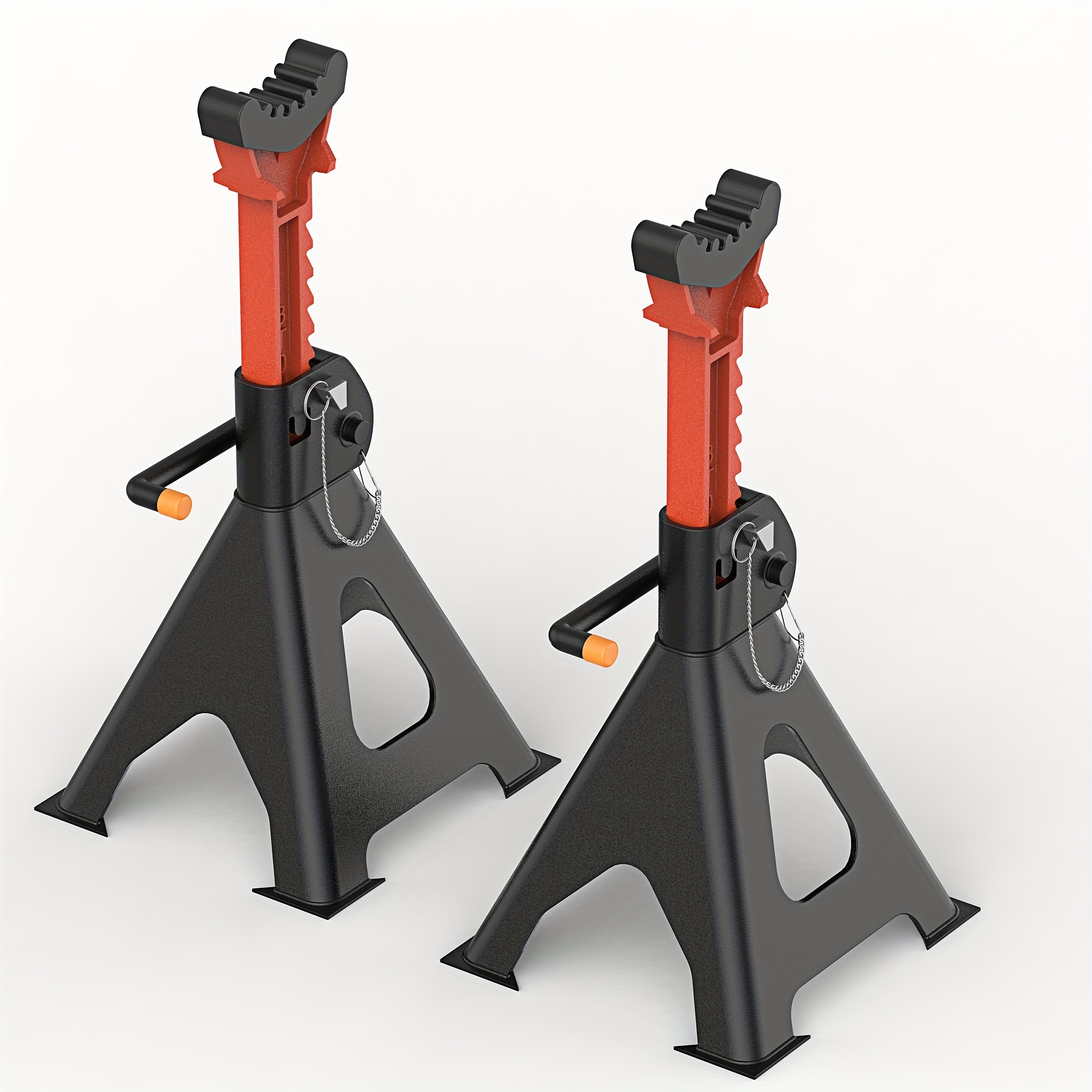 Image of Jack 3 Ton In 2pcs/4pcs Height With Rubber Pads, Jack Lift Height 260-435mm, Car Jack Stands, Vehicle Jack