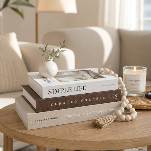 a set of 3pcs high end imitation decorative books style books suitable for living room coffee table and bedroom furniture decoration fashionable and stackable atmosphere enhancing decorative items