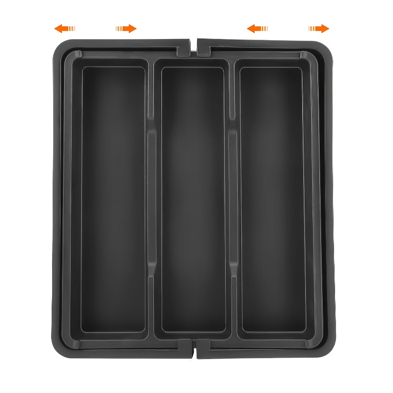 1pc Expandable Five-compartment Utensil Organizer, Kitchen Drawer Storage Box For Chopsticks, Spoons, And Utensils, Multi-functional Compartment Storage Box