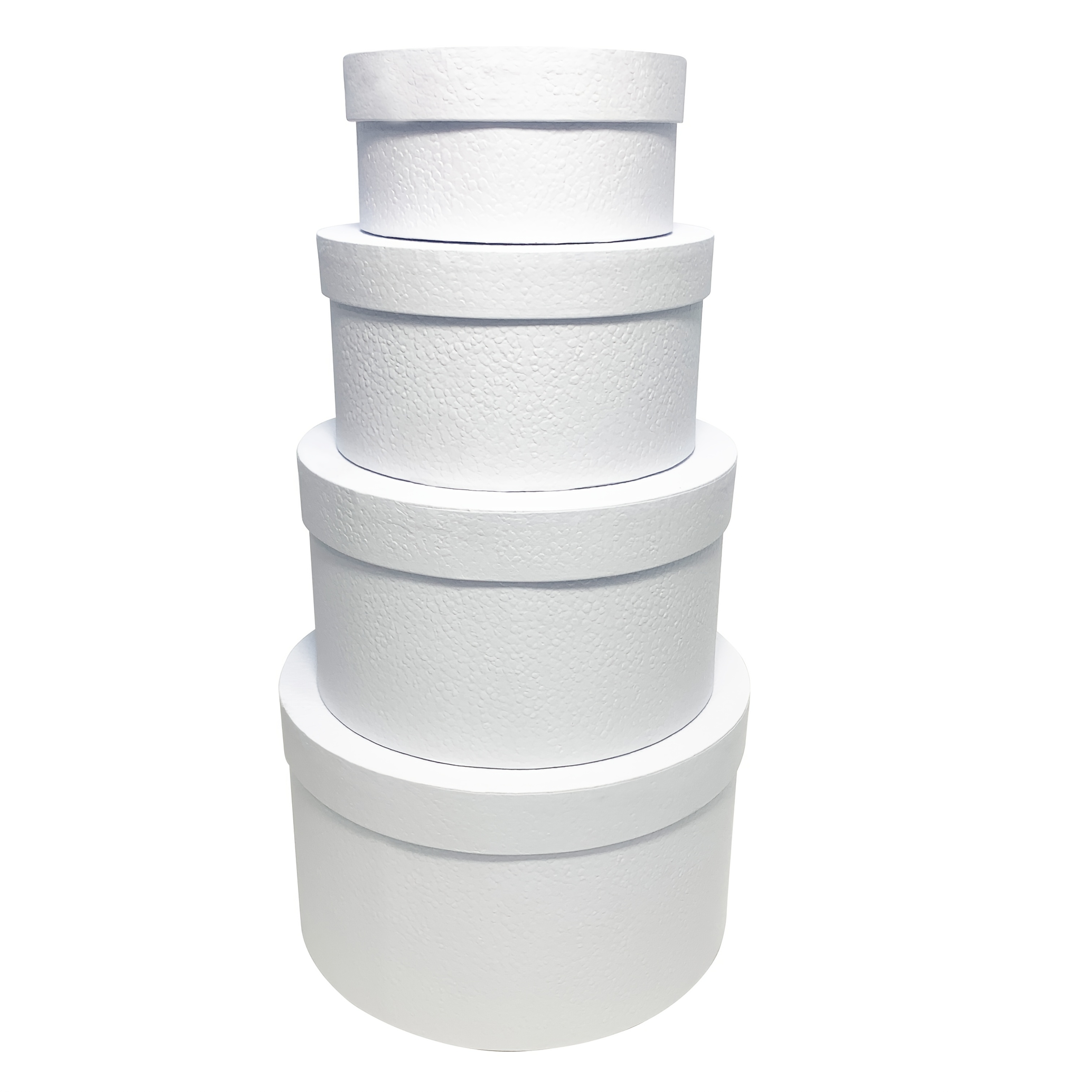 4pcs Set Of Round Gift Boxes With Lids, Multiple Sizes White Gift Box, For Daily Storage, Multi-use Packaging Box, Gifts Packaging Box For Weddings, Birthdays, Anniversaries, Halloween, Christmas