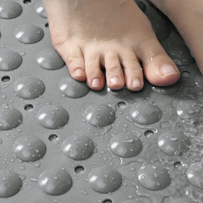 premium pvc non slip bathtub mat with massage design washable 15 7 x 34 6 suction cups for secure placement christmas halloween gift decoration Product details 7