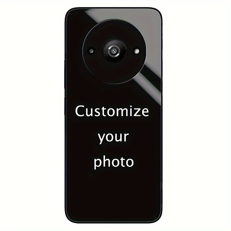 TEMU Fundas de Teléfono con Foto y Personalizado para Xiaomi Redmi 13C/14C/10C/12C/10A/12/13/A3/A2/A1 con Espejo de Definición DIY, Protección en los