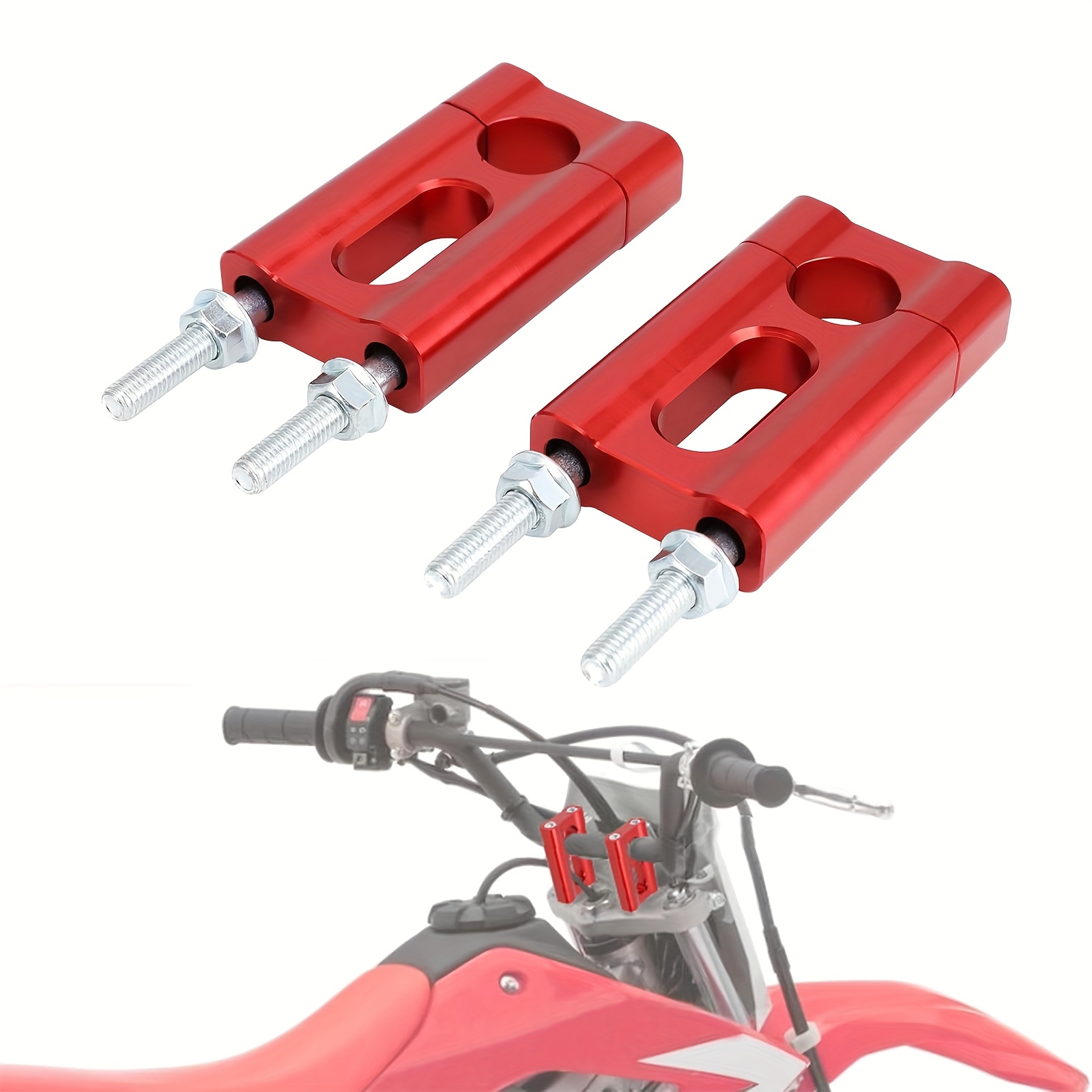 mini bike handlebar risers 7/8 handle bar clamps cnc Temu Portugal
