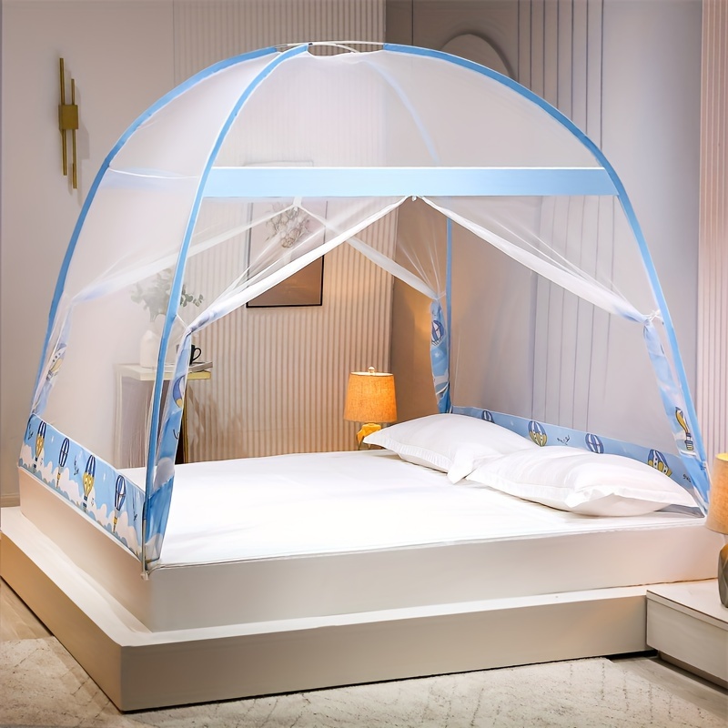 1pc   up mongolian   mosquito net for bedroom easy   setup   large space cartoon design anti mosquito tent bed canopy dustproof home decor shield suitable for students families details 18