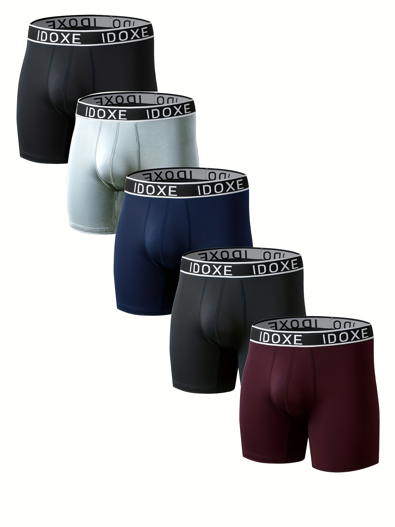 3pcs/set Men's Breathable Ice Silk Ultra Thin Boxer Briefs Underwear