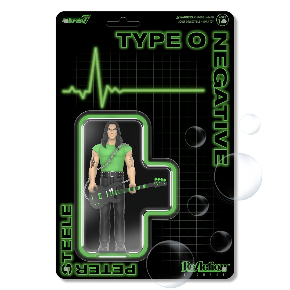 

2d Reaction Figure Wave 01 - Peter Steele Action Figure, Iron Construction, 12x8 Cm, With Authentic Collectible For 14+