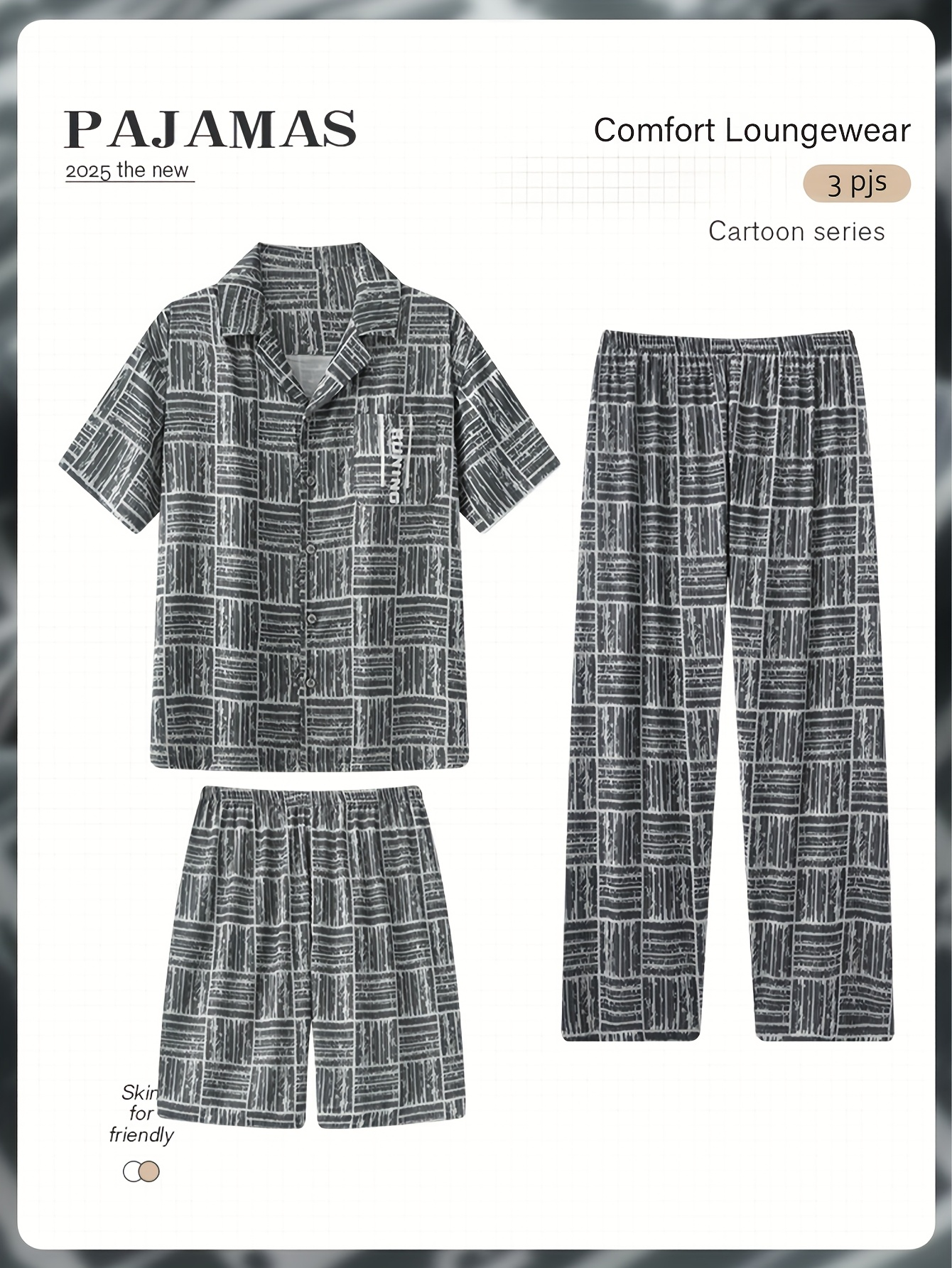 Men's Tsumugi Samue 100% Cotton Japanese Traditional