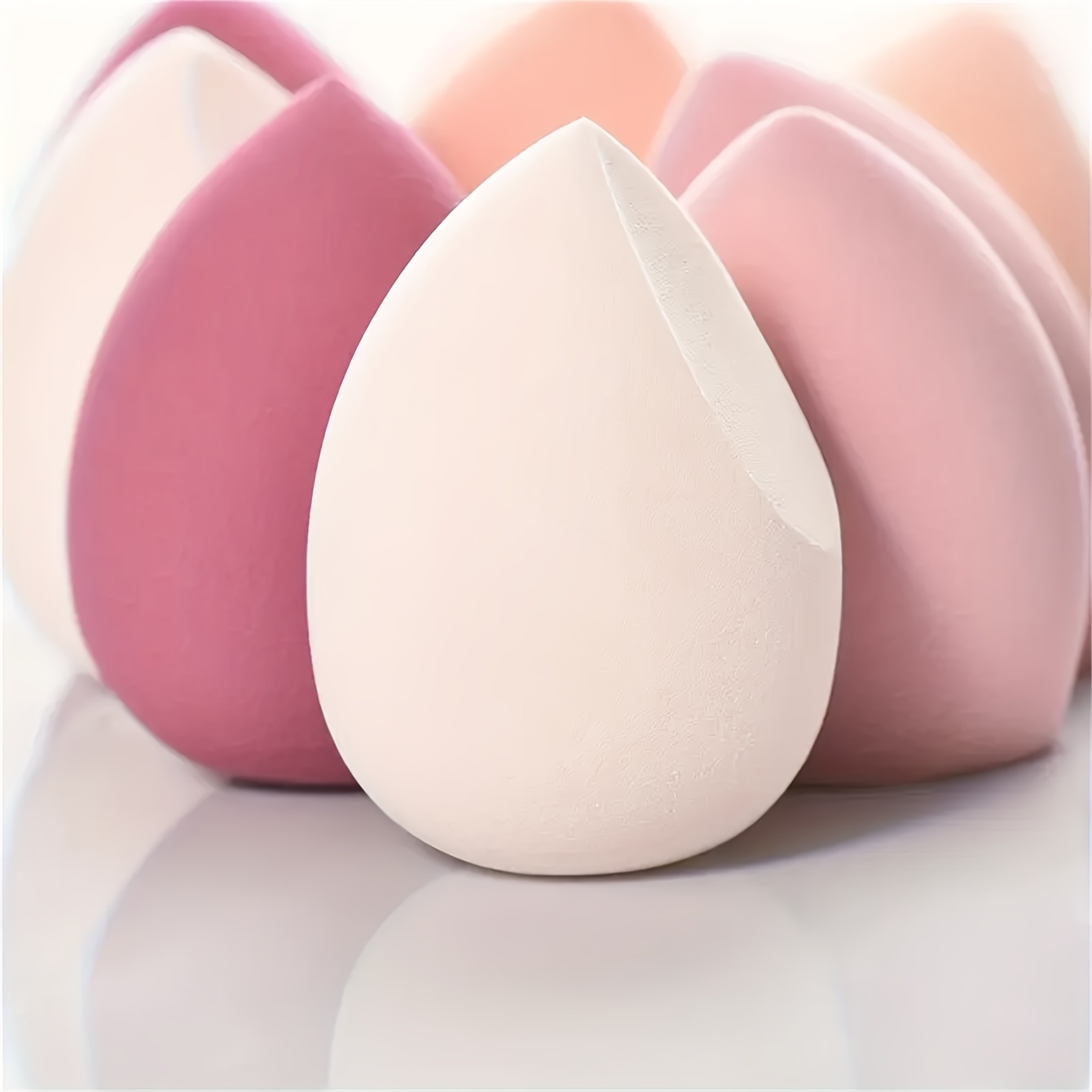 

7pcs Super Soft Makeup Sponge, Wet And Dry Use, Non-latex Sponge Powder Puff, Suitable For Liquid Foundation, Cream, Powder, And Foundation