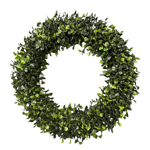 wreath 15 inch round uv resistant artificial spring summer fall or winter wreath outdoor indoor wreaths for front door wedding home decor green door wreath spring decoration spring decor saint day valentines day ramadan decorations