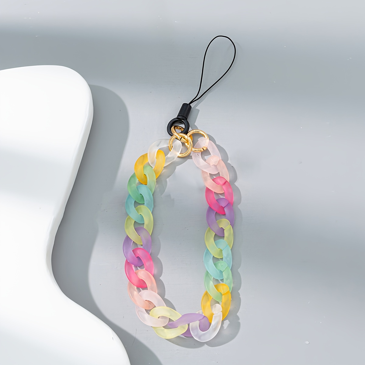 A Candy-colored Acrylic Phone Strap, Anti-loss Phone Chain, Key Lanyard, Phone Accessory, Phone Hanging Strap