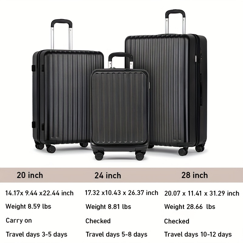 multi compartment carry on luggage