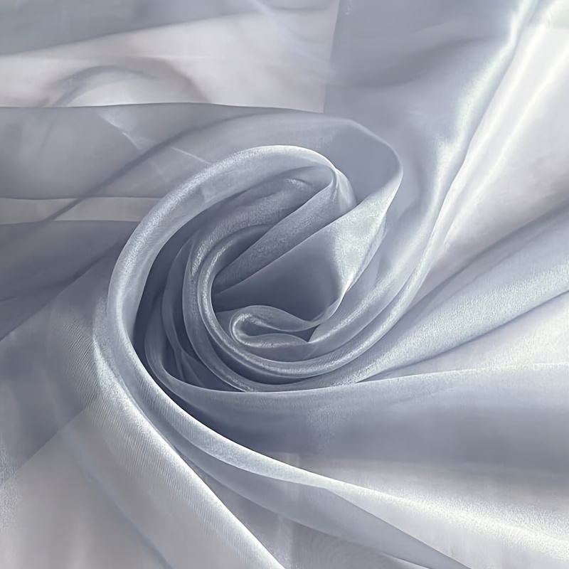 Image of 1 Roll 30ft Organza Tulle Fabric, Precut Fabric For Wedding, Party Backdrop Decoration And Crafts