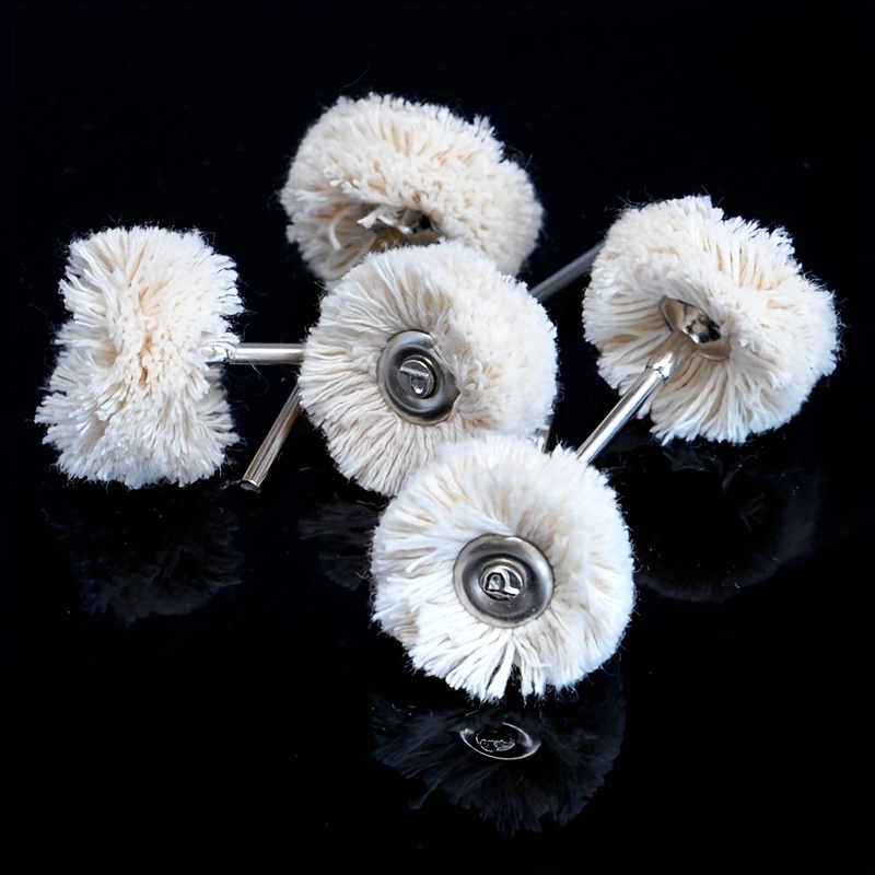 TEMU Set da 5 pezzi: Ruota per lucidatura con accessorio utensile per mm, mini spazzola per lucidatura e testine per spazzola per pulizia, molatura e