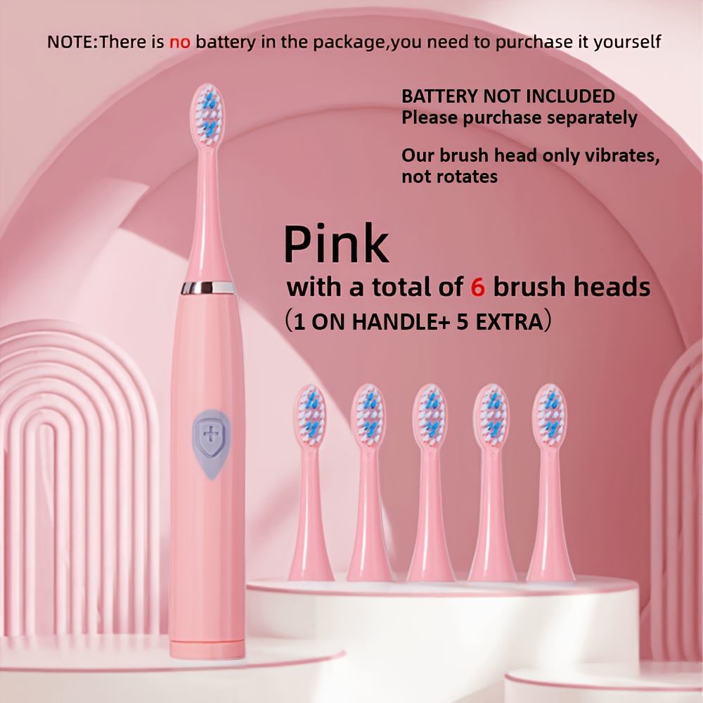 Travel-Friendly Electric Toothbrush with Interchangeable Brush Heads