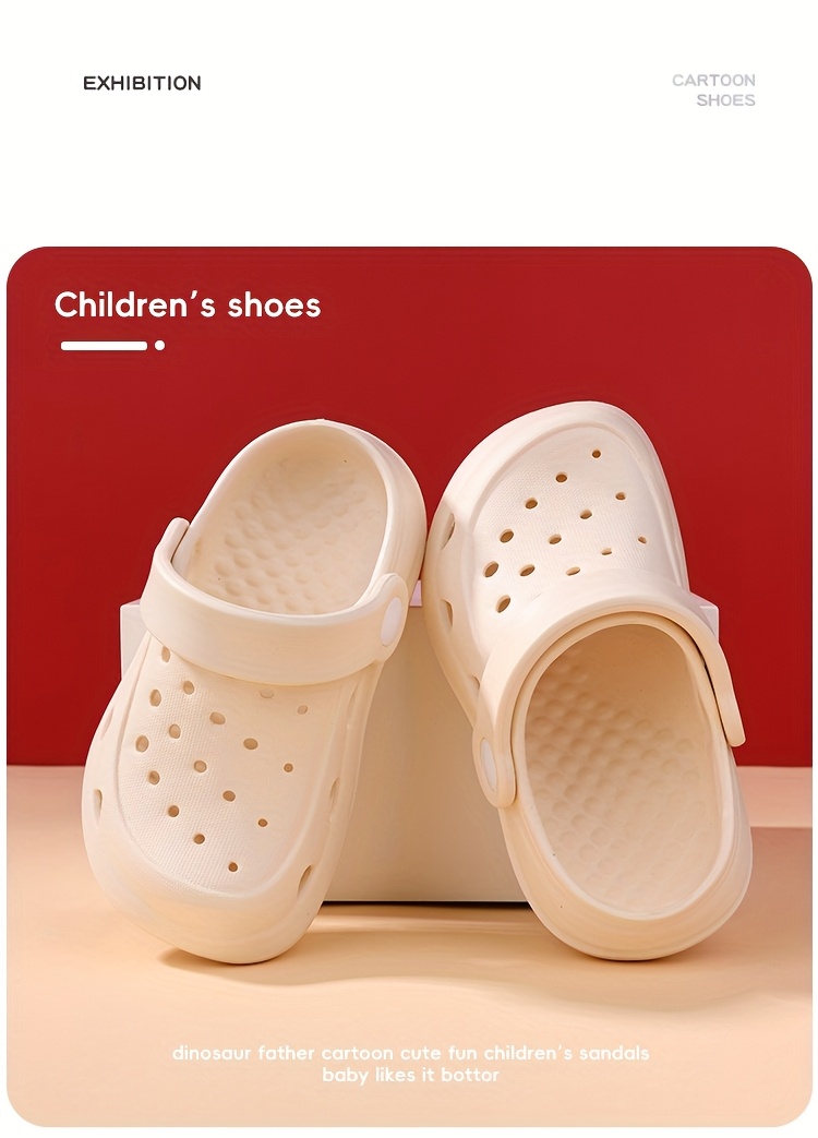 Boys' Summer Clogs - Lightweight, Non-Slip EVA Sandals with Thick Sole for Indoor & Outdoor Play, Beach, and Garden Use