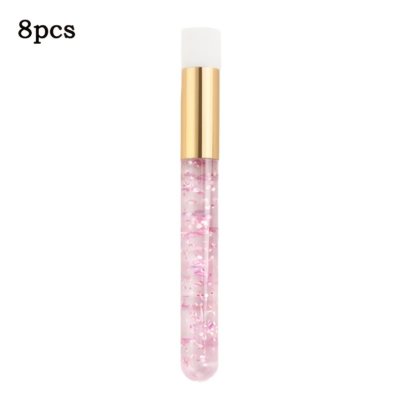 TEMU 8pcs Brosses de Nettoyage de Cils Brosse Shampooing Cils Brosse Nez Pore Extracteur Noirs Brosse Profonde pour Extensions de Cils Outils de