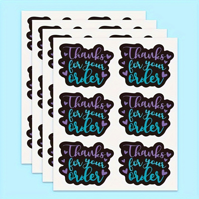 

60pcs Thank You Stickers For Small Business, Personalized Handmade Envelope Seals For Online Retailers, Customer Appreciation Decorative Labels For Packaging And Crafts