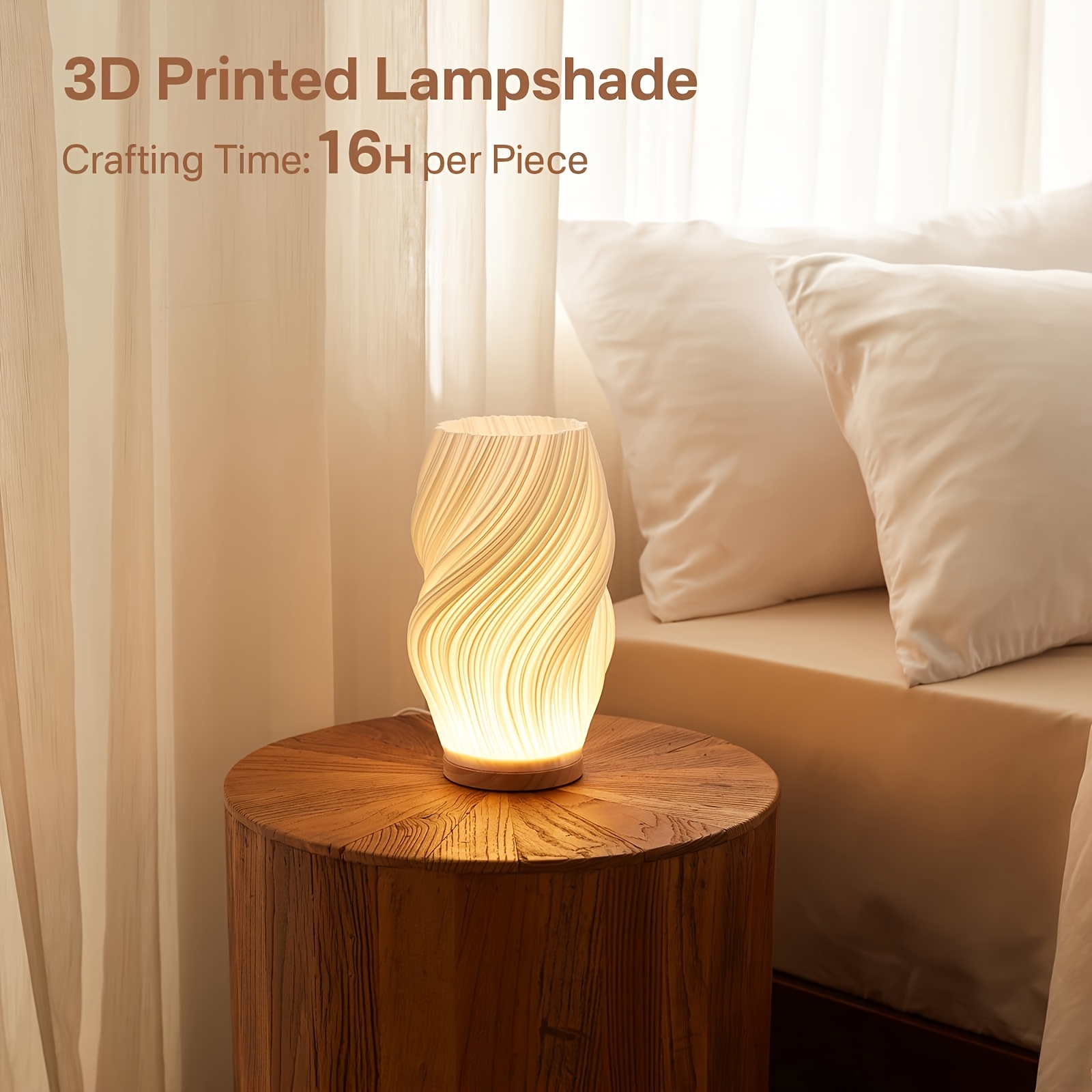 Dimmable Bedside Lamp – Elegant Lighting for Small Spaces