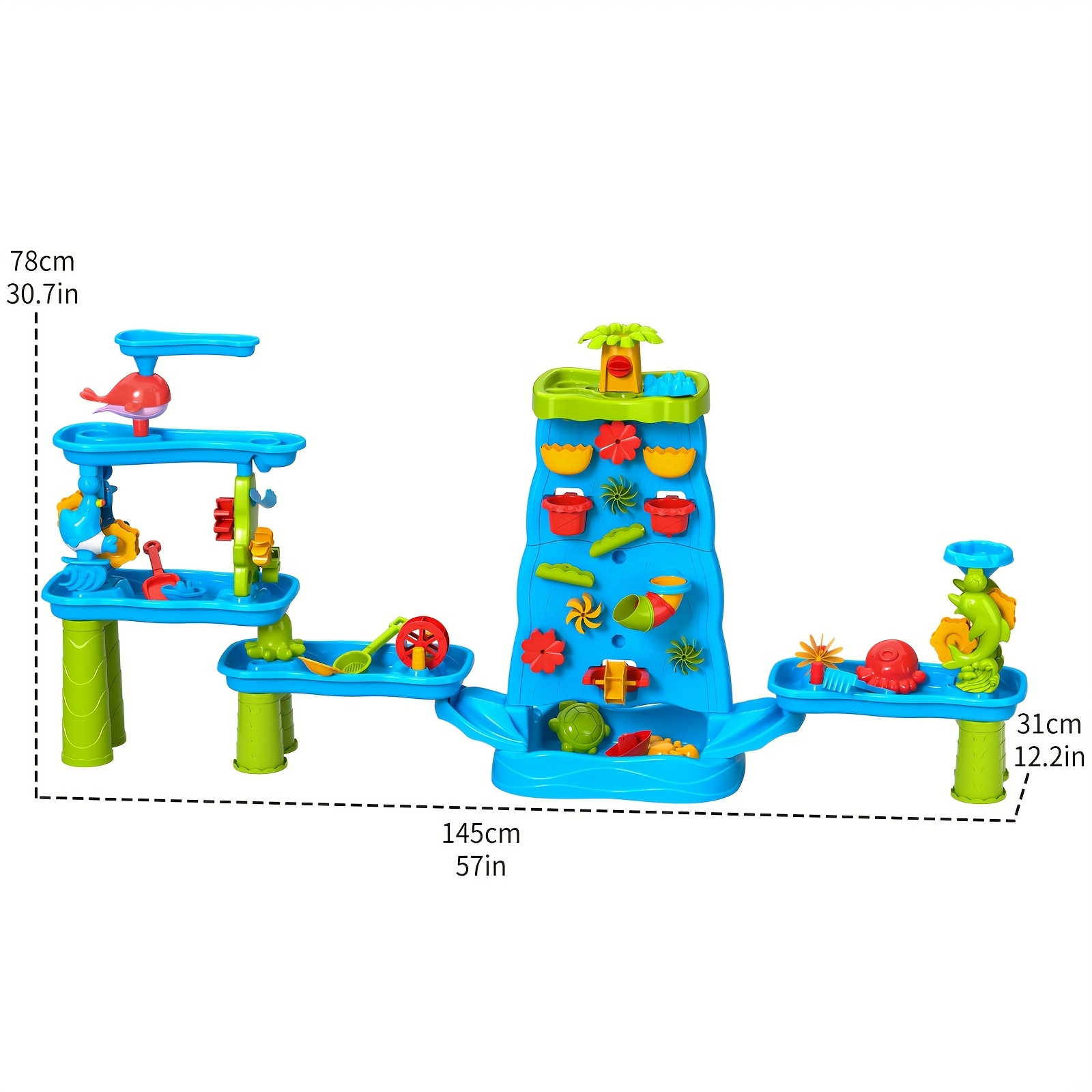 Baby Home Water Table Waterfall Maze-like Wall Double-sided Table For Kids, Summer Holiday Activity Sensory Play Table For Outdoor Toys For Toddlers For Boys Girls [accessory ]