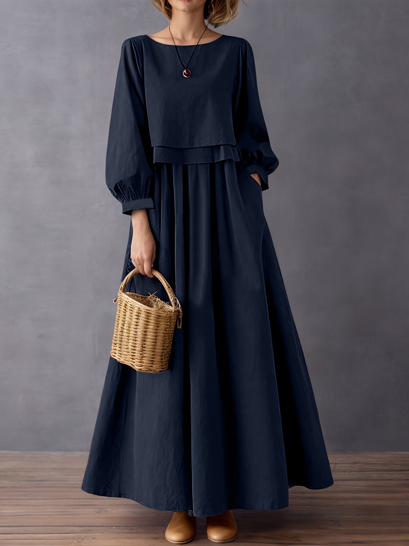 navy blue dress for baby girl Buy Navy Blue Handspun Cotton A-Line Front Slit Maxi Dress Online at  SeamsFriendly