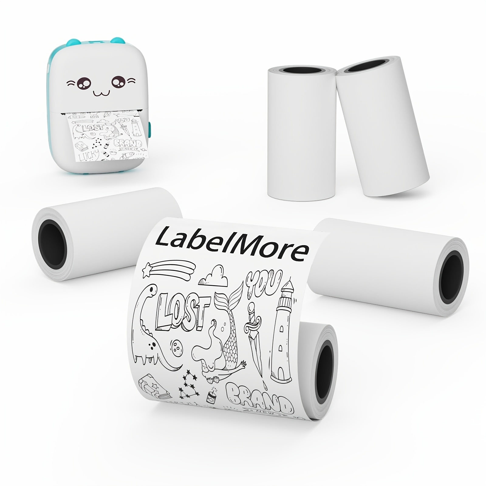 20 rolls 57*25mm mini printer paper self- paper thermal paper