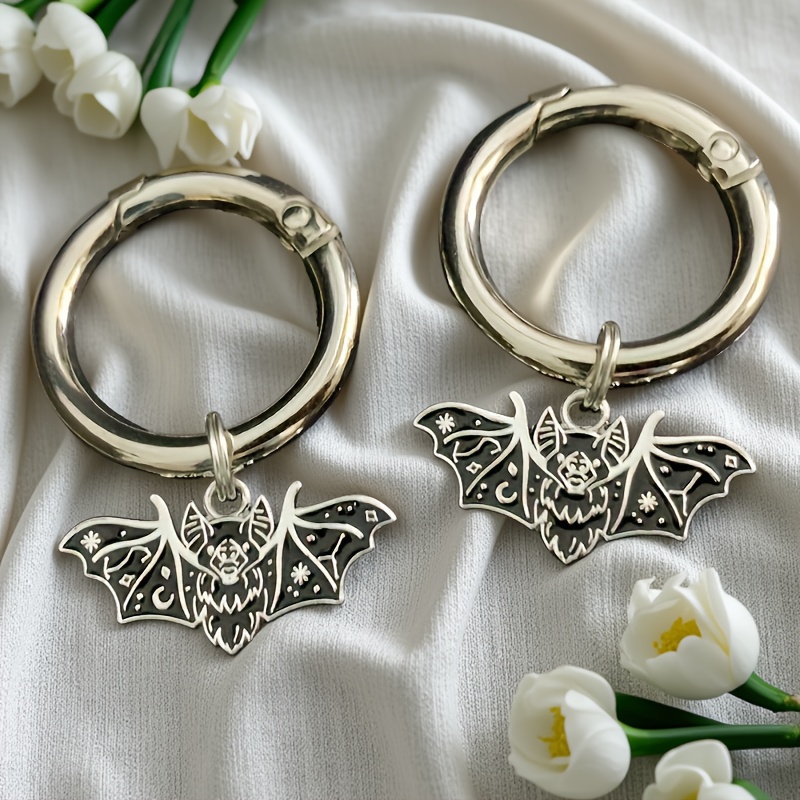 TEMU 2pcs Bat Boot Charms, Bag & Keychain Pendant Gothic Boot Charms Punk Boot Charms Diy Charms Shoe Accessories