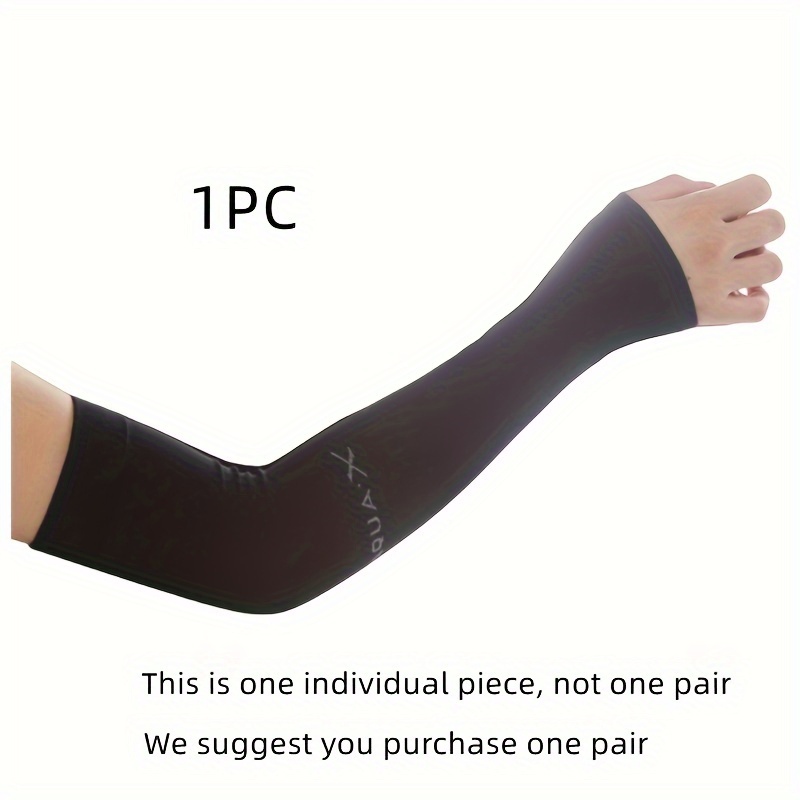 Sports Full Arm Sleeves For Riding, Hiking, Cycling Sun UV Protection Hand  Gloves For Men's & Women's in Black/Skin/White Colors