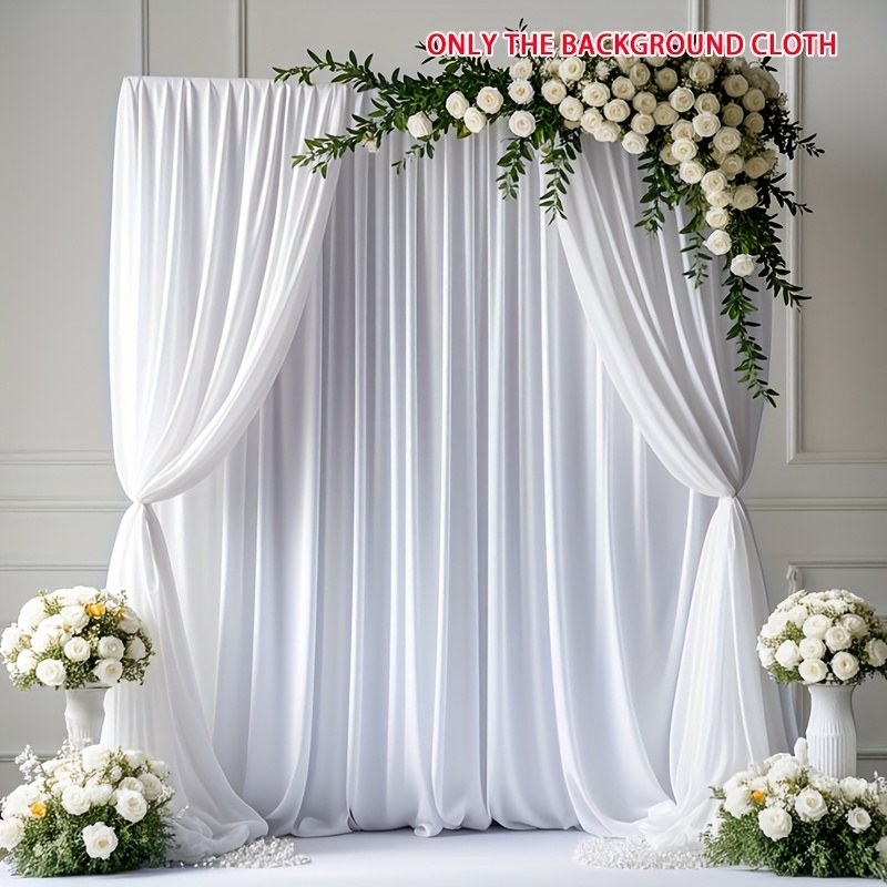 Elegant White Photography Background for Weddings and Birthdays