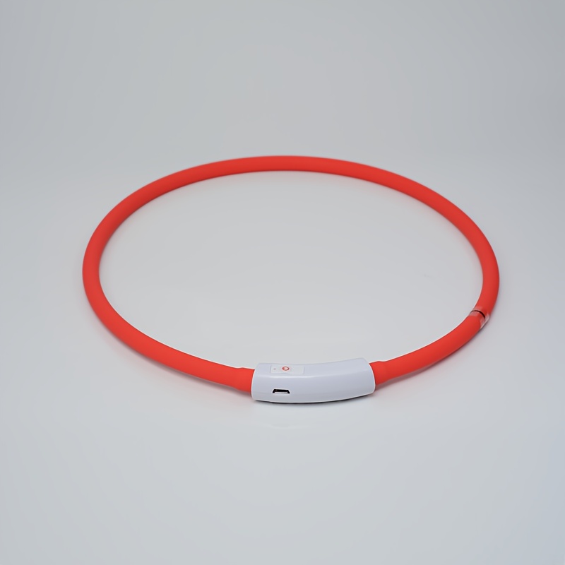 1pc Glowing Neck Collar - Dog-specific Usb Rechargeable Led Accessory