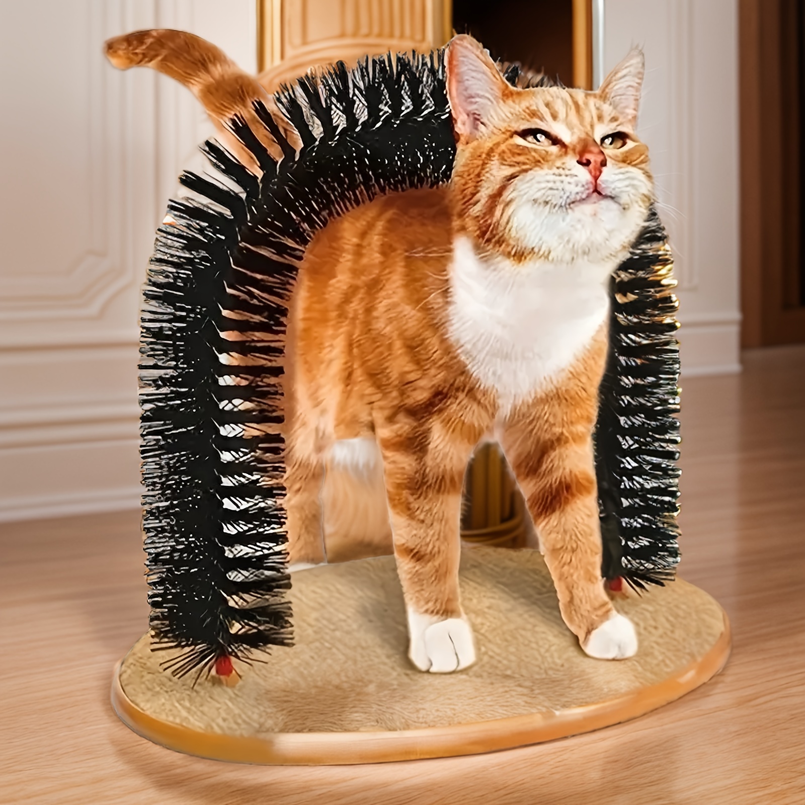 

Self-grooming Cat Toy - Arch Design For Easy Hair Removal & Itch Relief