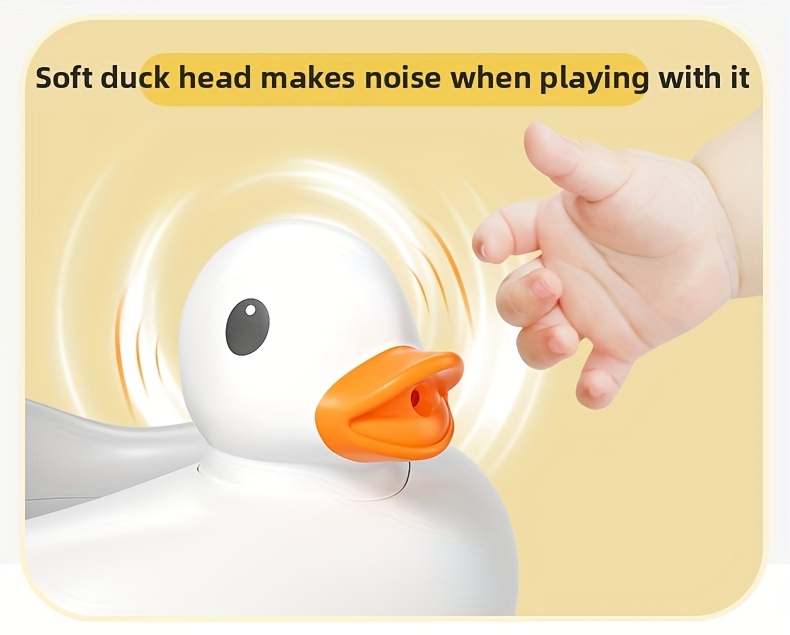 Adjustable and Foldable Bath Stand with Anti-Slip Base, Duck Design, PP Material for Ages 3 to 6 - Safety Bathtime Helper for