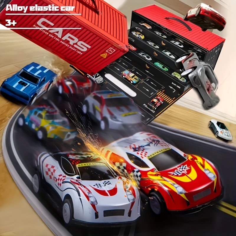 

48 Pcs Of Toy Cars, Mini Racing Toys With Track Gift Cartons, Small Vehicles Kids Toy Party Gifts, Carnival Prizes