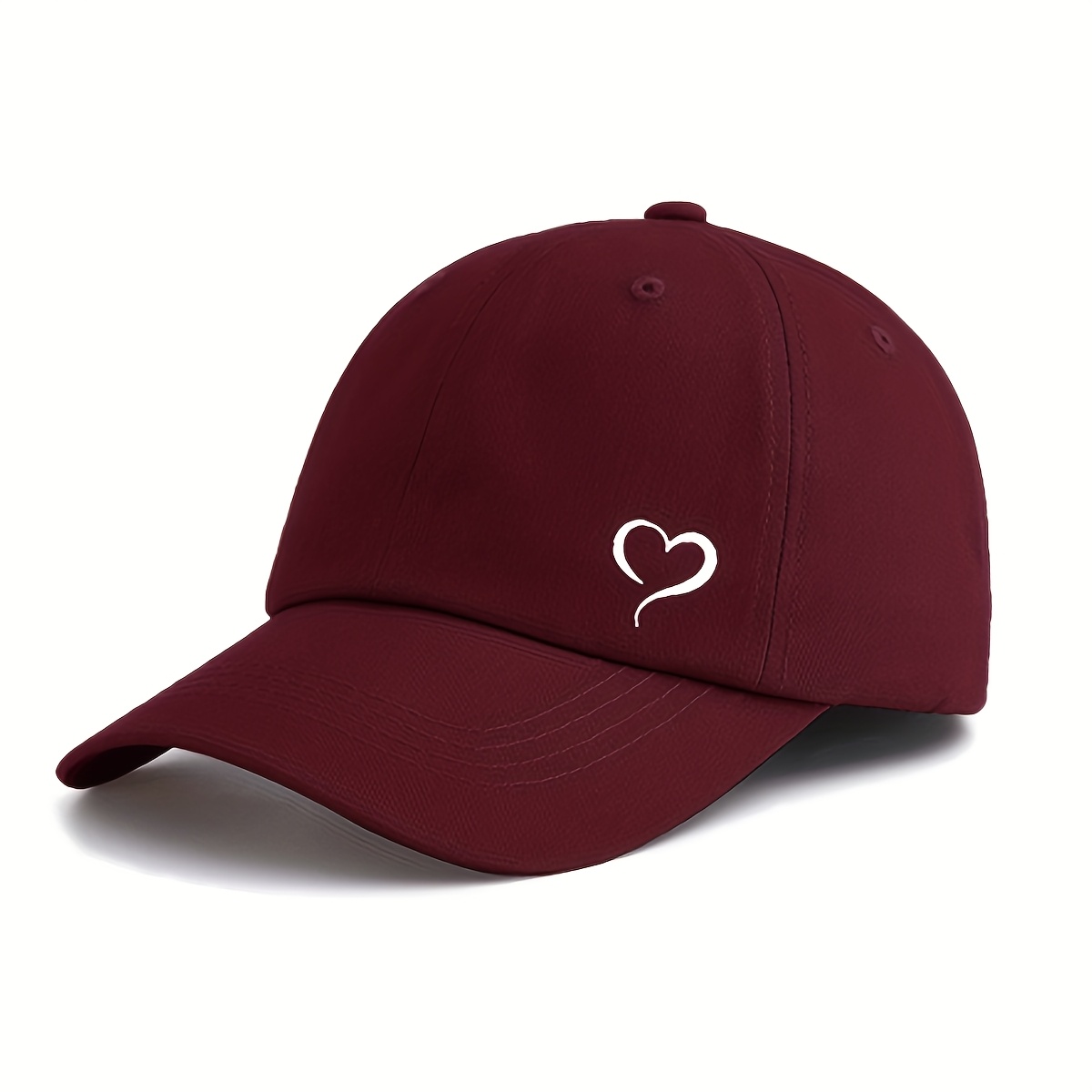 Heart Print Baseball Cap - Classic Fashion, Design, Soft Sweat-absorbent Adjustable Strap, Lightweight & Versatile, For Outdoor Sports, Daily Wear, Parties & Vacations, Perfect Gift For Family &