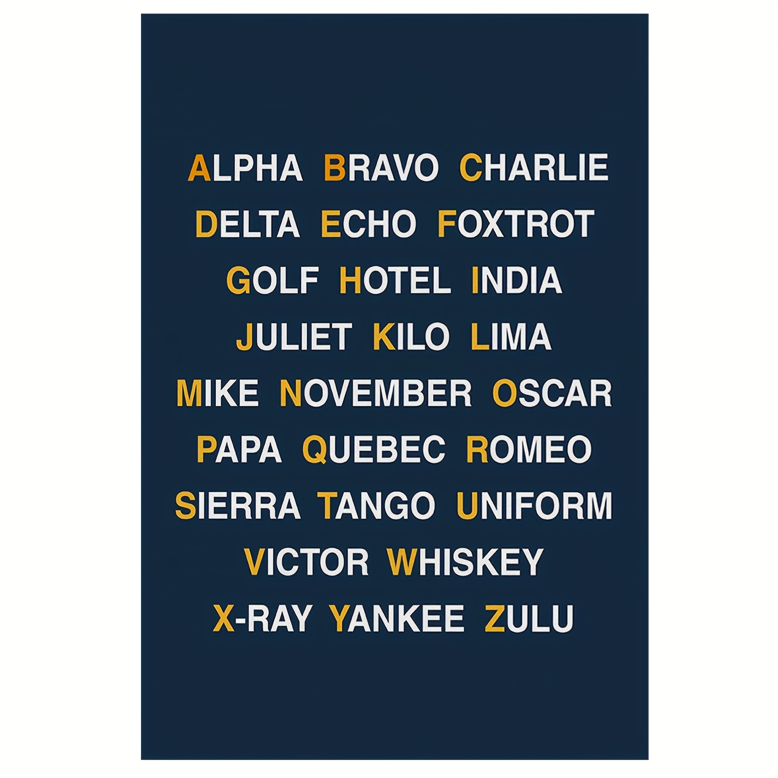 phonetic alphabet sold on Temu Australia