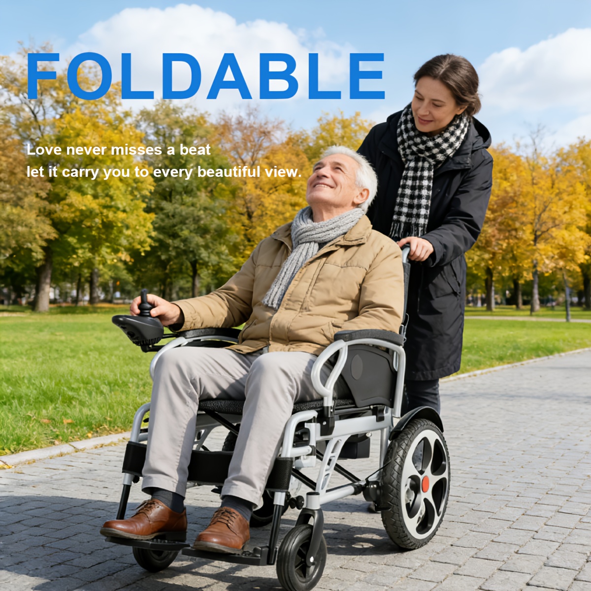 aluminum alloy frame electric wheelchair 24v 20ah lithium battery 500w motor 400 lbs weight capacity 17 inch wheels foldable with dual brakes and thickened integrated backrest Product details 1
