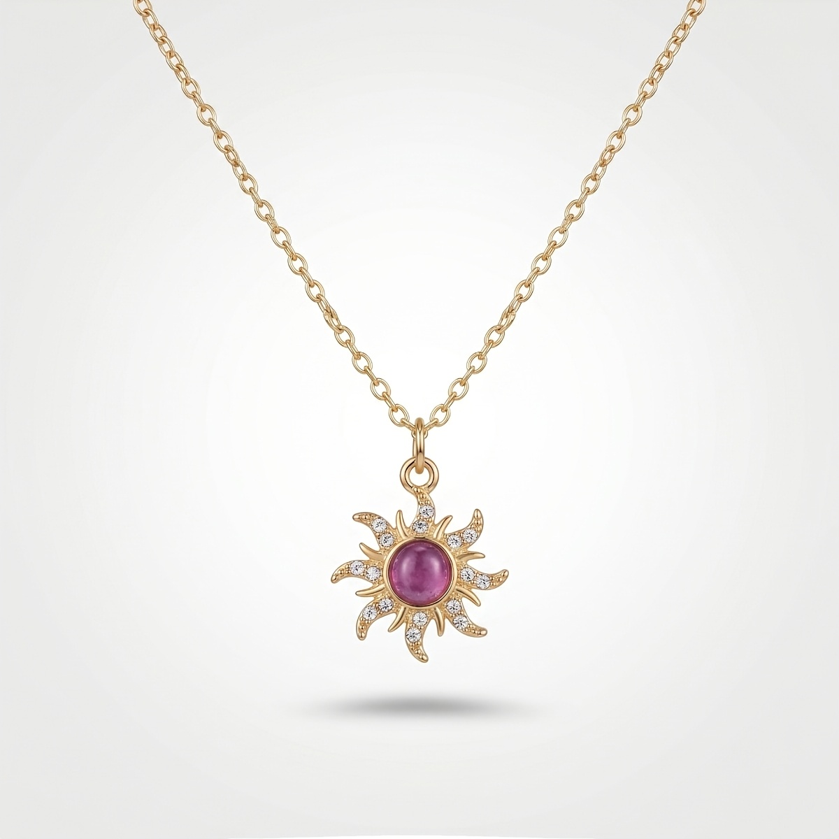 TEMU Women's Minimalist Sun-shaped Collarbone Chain Necklace, Fashionable And Exquisite Jewelry, Bohemian Style, Suitable For Daily Gatherings,