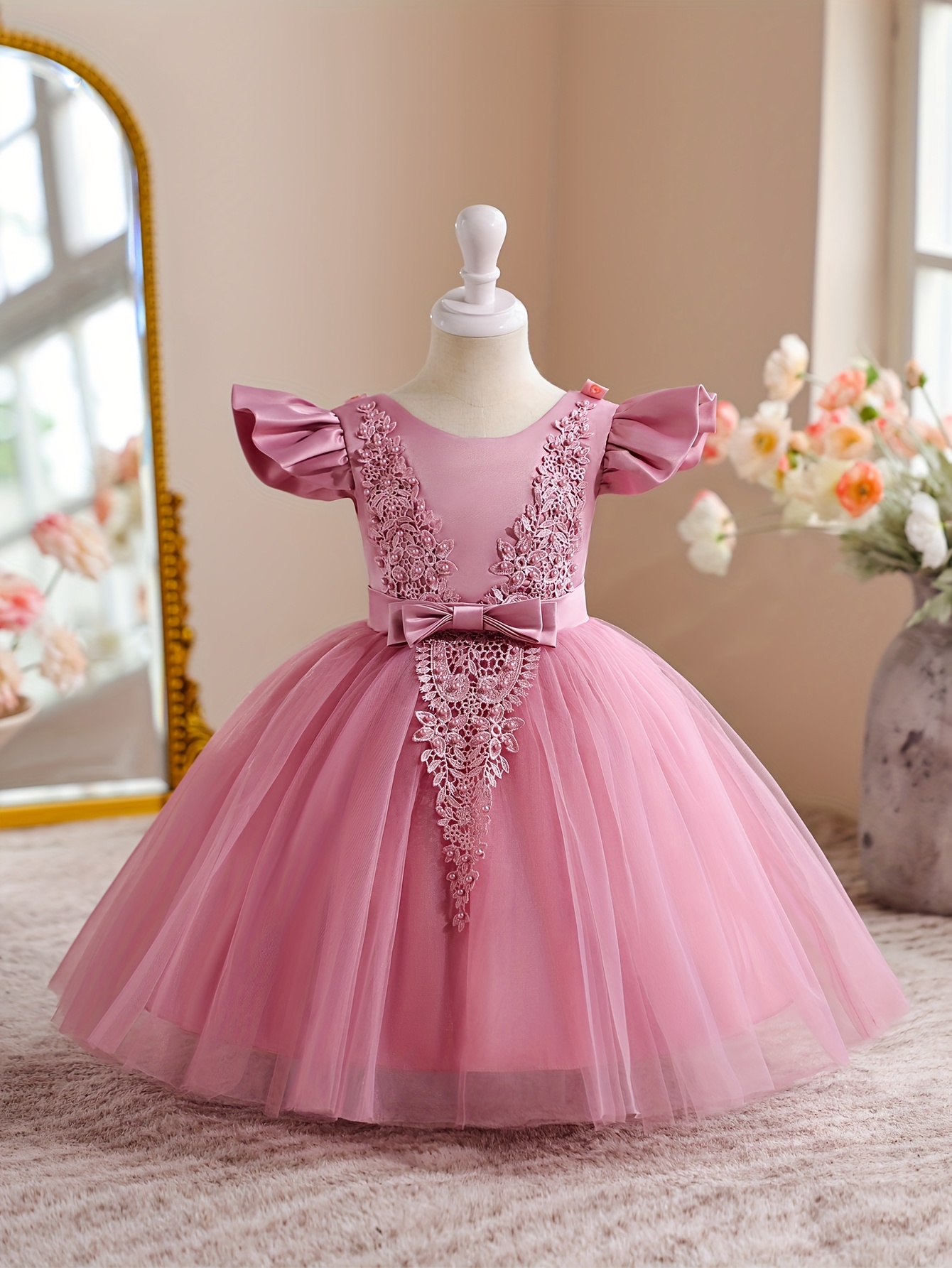 chinese dress ladies 2T-9T Flower Girls Pageant Party Dresses Kids Special Occasion Floral –  Dicry main image 0