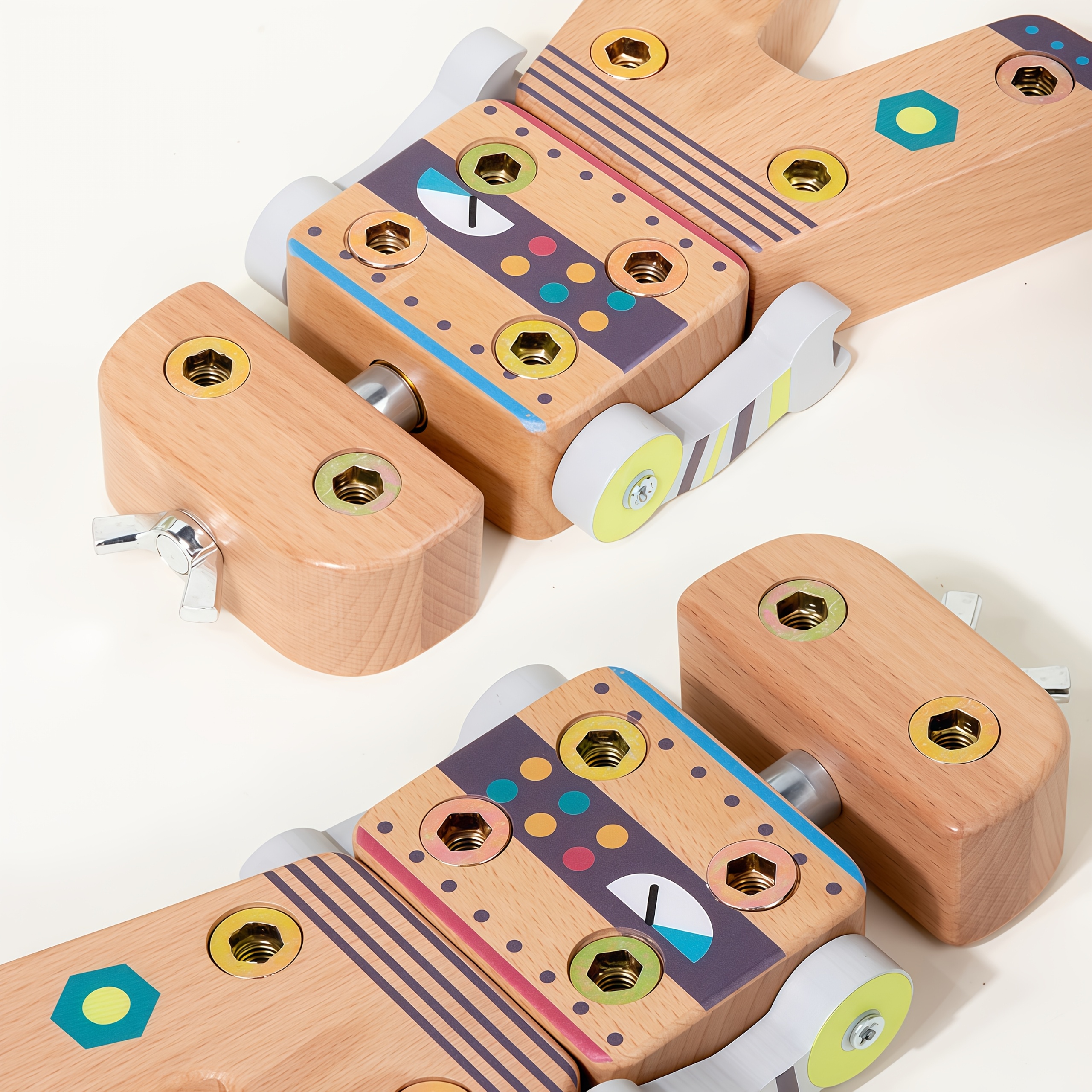 Wooden Screw Robot Assembly Toy for Kids