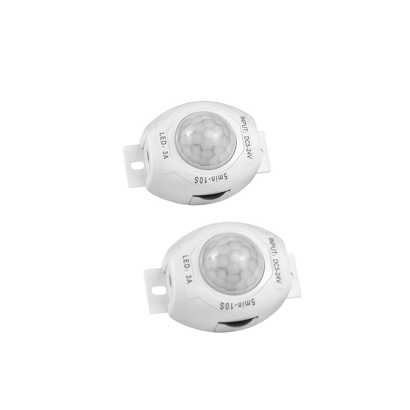 TEMU 2pcs Détecteur de Mouvement à Capteur 5-24V Interrupteur Détection de Mouvement Minuteur Activé Module Bande PIR Automatique