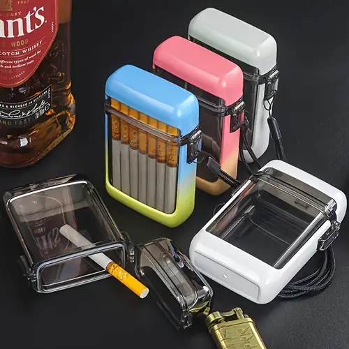 cigarette case smell proof Cigarette Case Cigarette Box Ciggaret Case Cigarret Case For Women Exquisite Men Luxury smell proof joint container -