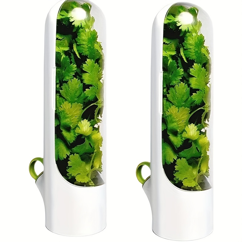 1pc/2pcs (bulk Order ) Hydroponic Vegetable Storage Container - Transparent Pp Self-watering System, Portable Fridge & Pantry Organizer With Lid, Extends Veggie For Lettuce, Herbs, Cabbage (pp